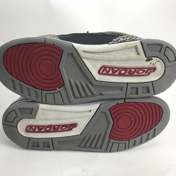 AIR JORDAN III 3 RETRO GS SIZE US 6Y BLACK CEMENT - Picture 8 of 8